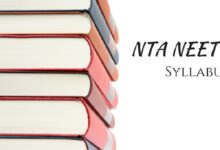 Photo of WHAT IS THE SYLLABUS OF NTA NEET